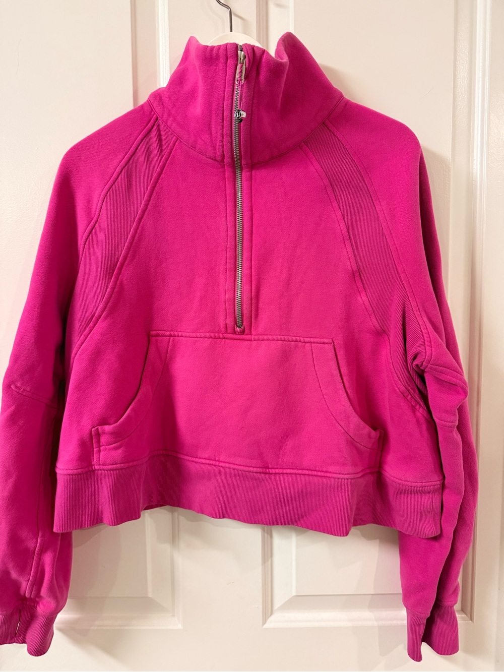 lululemon athletica Women's Half-Zip Funnel Pullover - Hot Pink